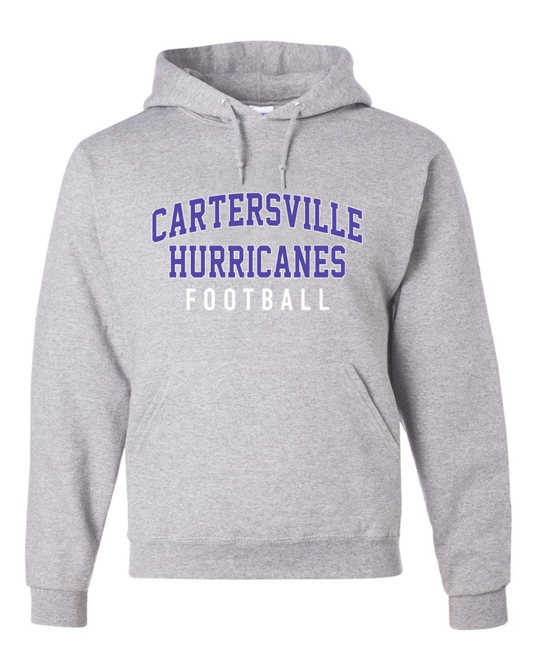 Adult Cartersville Hurricanes Football Hoodie