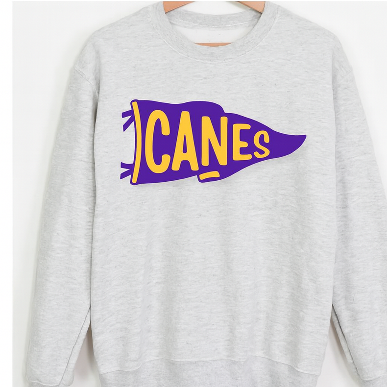 Adult Canes Pennant Crewneck Sweatshirt