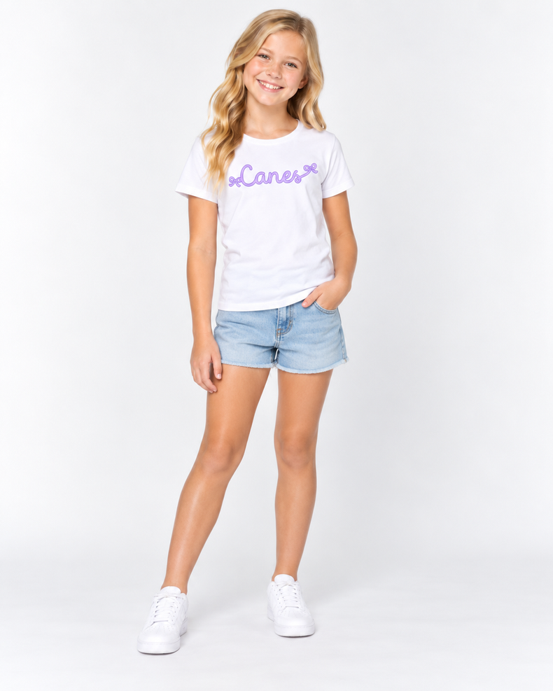 Youth Canes Bows Tee