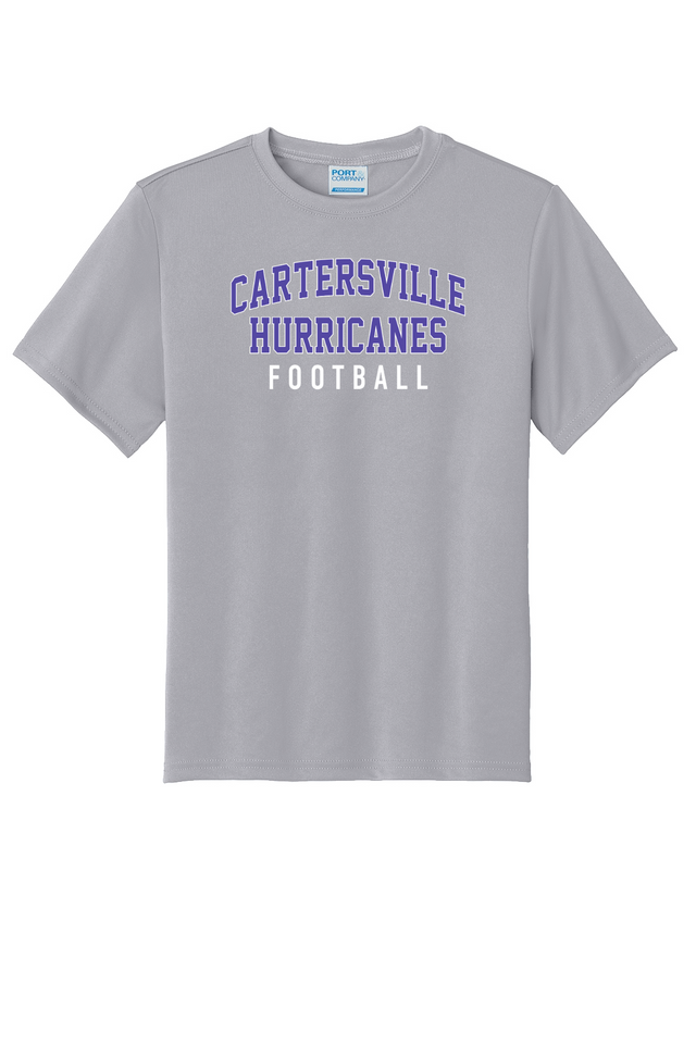 Youth Cartersville Hurricanes Football Tee