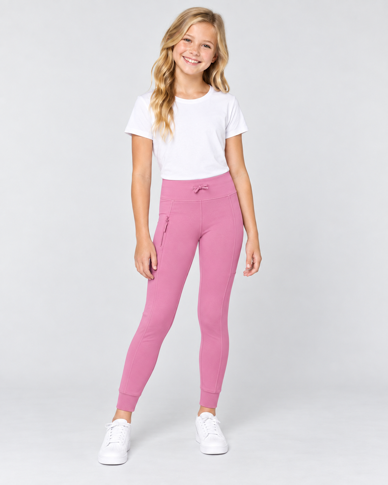 Girls Interlock Utility Jogger Tight with Side Pocket