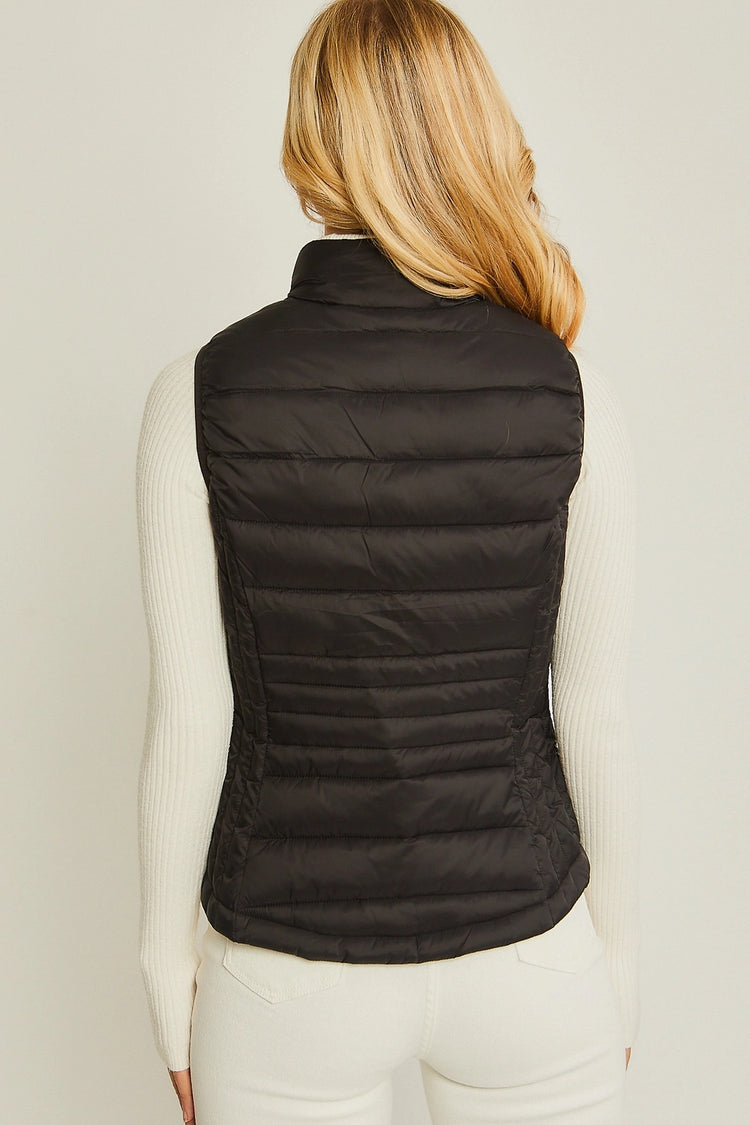 Ultra Lightweight Padded Puffer Vest w/ Pouch