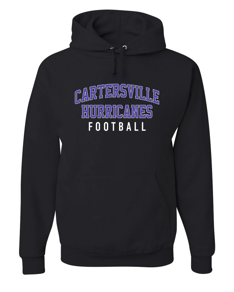 Adult Cartersville Hurricanes Football Hoodie