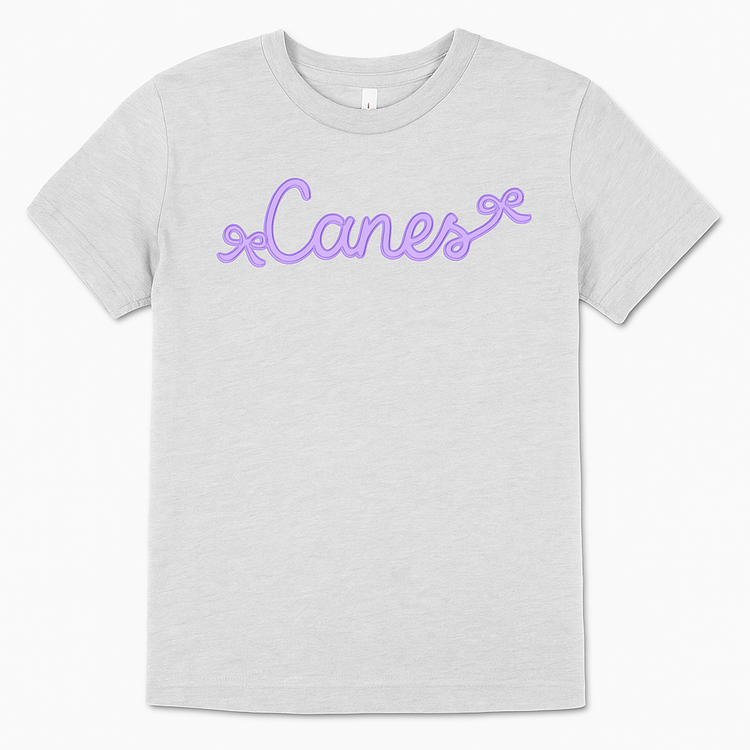 Youth Canes Bows Tee