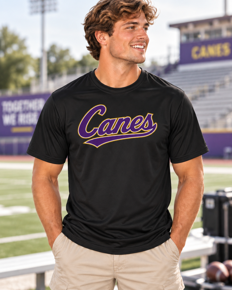 All-Star Canes Black Performance Tee