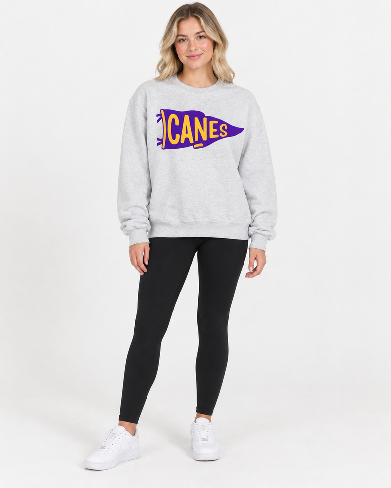 Adult Canes Pennant Crewneck Sweatshirt