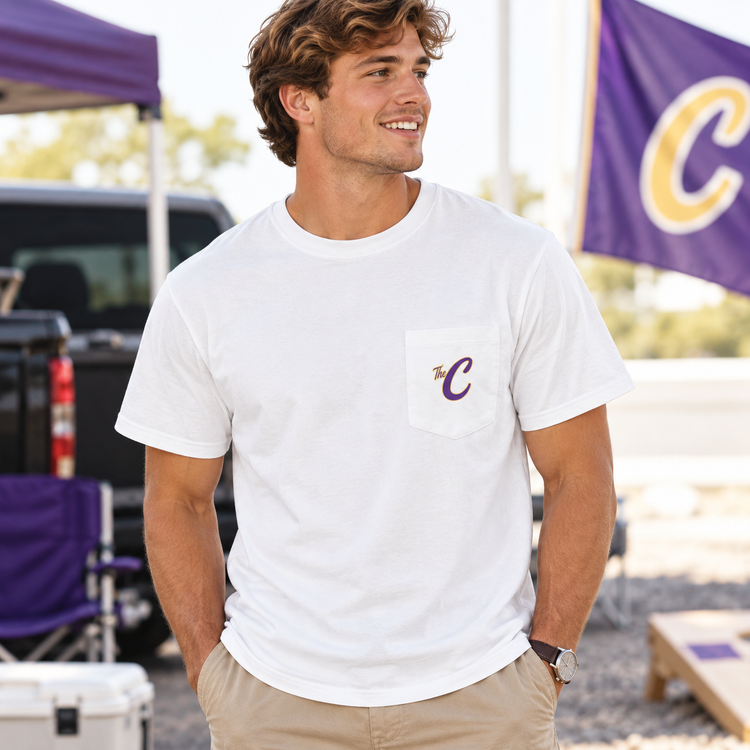 Adult Home of the Hurricanes Pocket Tee