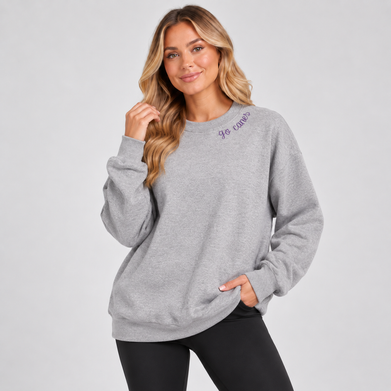 "Go Canes" Embroidered Crewneck Sweatshirt