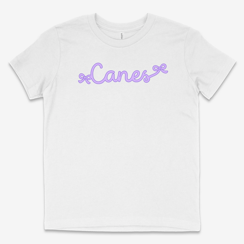 Youth Canes Bows Tee